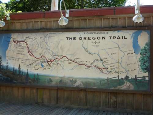 Oregon Trail Map History Historic Museum