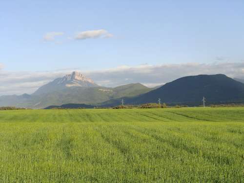 Oroel Huesca Santa Cilia Landscape Mount