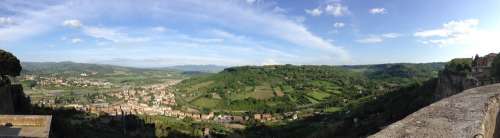 Orvieto Italy Panorama Hills