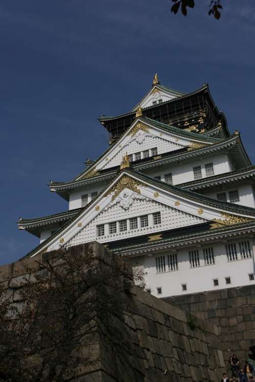 Osaka Japan Osaka Castle Tourist Destination Ruins
