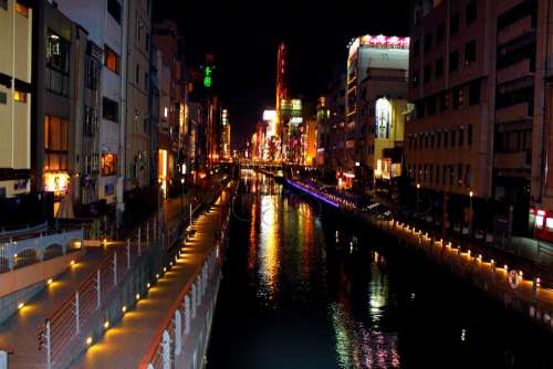 Osaka River Japan Architecture Modern Structure