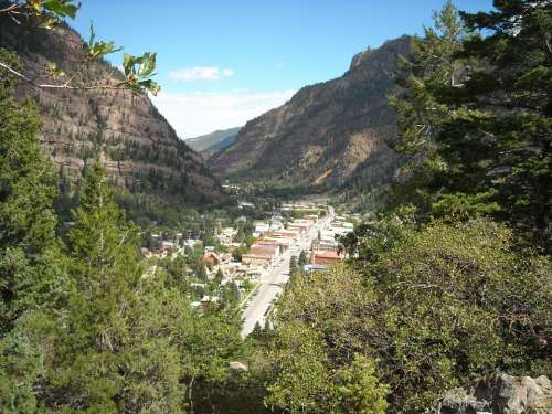 Ouray Colorado Mountains Valley Scenic Rockies