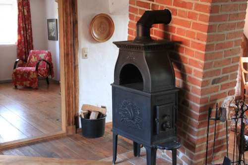 Oven Fireplace Country House