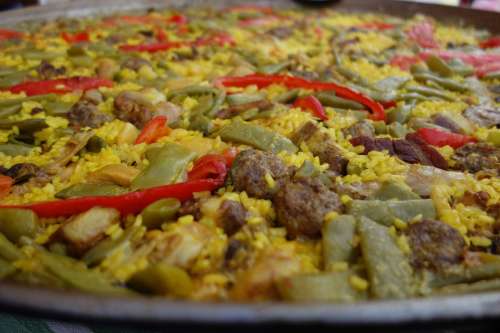 Paella Food Rice Spain Party Pepper