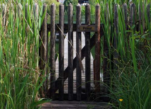 Paling Jägerzaun Door Goal Access Wooden Door