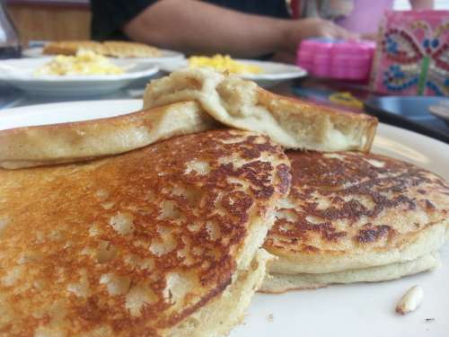 Pancakes Vegan Food Breakfast Restaurant Morning