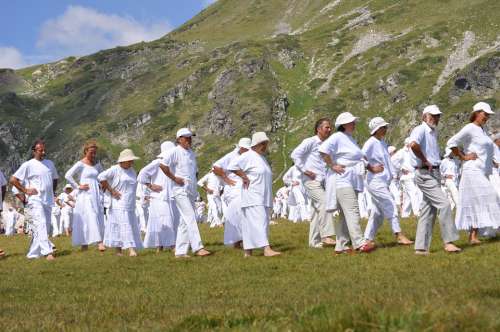 Paneurhythmy Dance Mountain Rila Bulgaria People