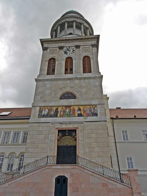 Pannonhalma Abbey Church Tower Basilica Iconography