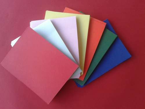 Paper Envelopes Colored Office Memos Notes