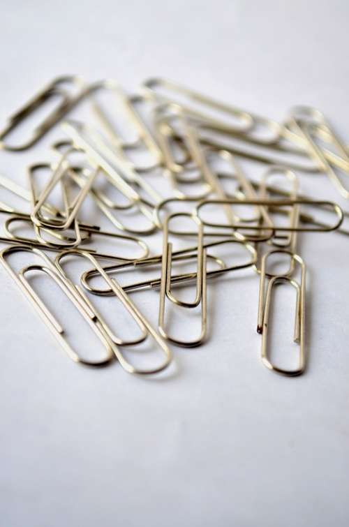 Paper-Clips Paper Clips Office Stationery Metal