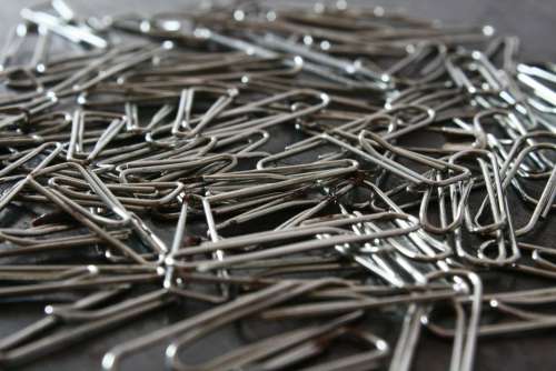 Paper-Clips Paper Clips Office Stationery Metal