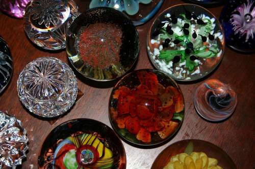 Paperweights Glass Baubles Shiny Sparkle Pretty