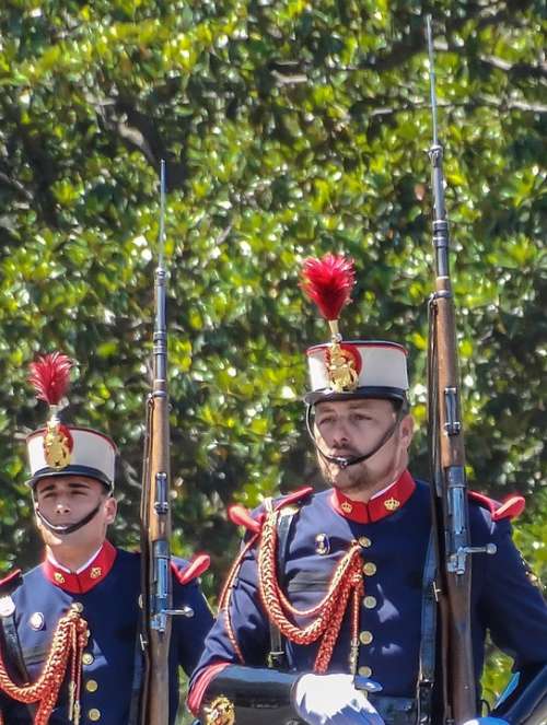 Parade Royal Guard Military In Formation Uniform