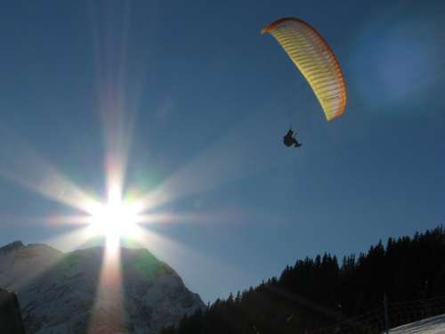 Paragliding Lech Am Arlberg Mountain Mountains