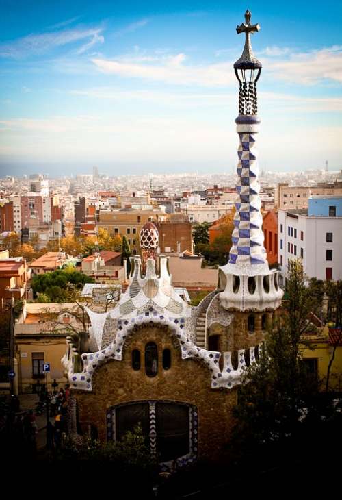 Parc Güell Gaudí Spain Barcelona Architecture