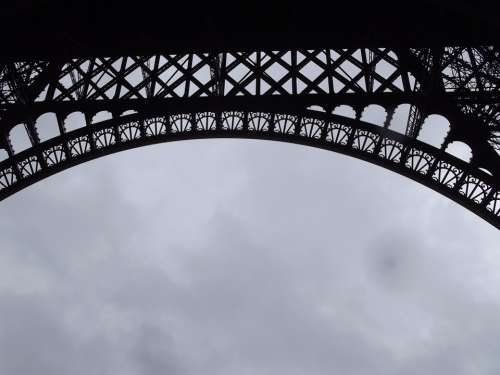 Paris Eiffel Tower Clouds Travel Places Of Interest