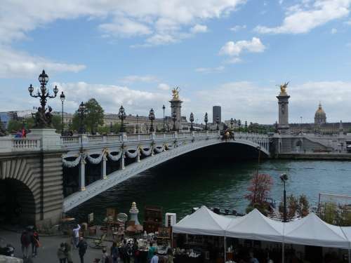 Paris France Bridge Alexander Bridge Its