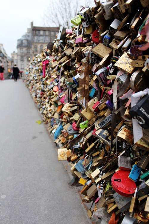 Paris Love Locks Padlocks Love Bridge