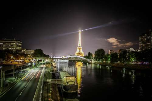Paris Eiffel Tower Eiffel France Monument Sky