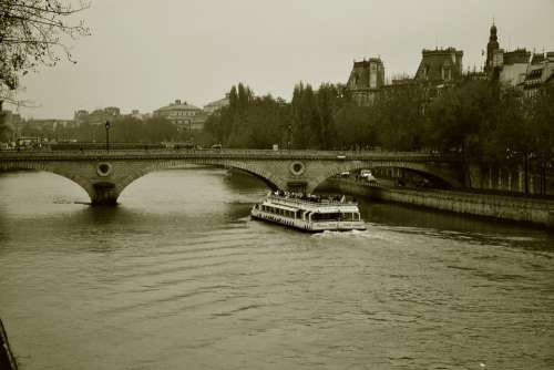 Paris Bridge Architecture France Monument Seine