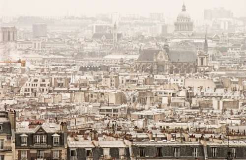 Paris France Sacré Coeur Roofs Roof Housetop
