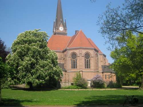 Park Castle Church Germany Churches Leipzig Tree