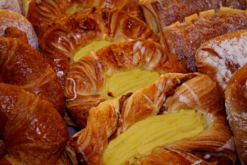 Pastries Bakery Bake Food Particles Danish Pastry