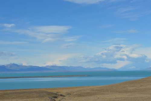 Patagonia Lake Blue Beautiful Nature Árido