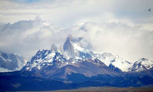 Patagonia Peaks Neves Mountain Nature Landscape