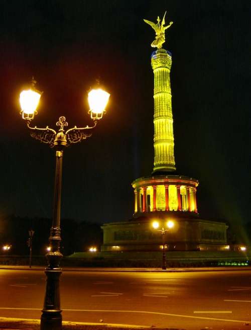 Peace Column Berlin Monument City Of Lights Germany
