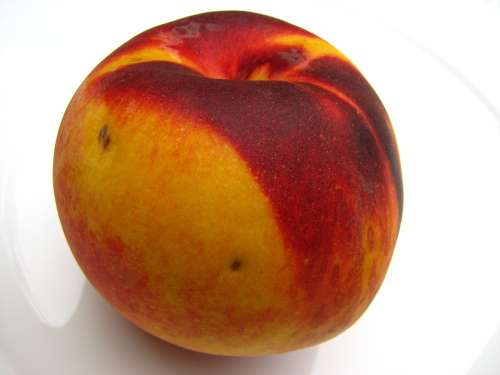 Peach Fruit Yellow Red Juicy Ripe Delicious