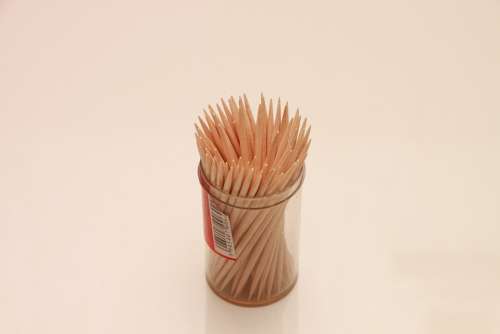 Peaks Set Sharp Sticks Toothpicks Wood Household
