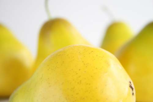 Pear Yellow Fruit Food Ripe