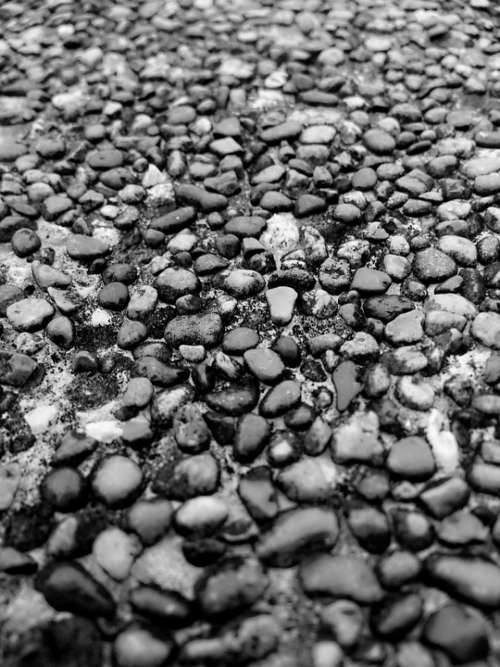 Pebble Stone Simplicity Meditation Black Natural