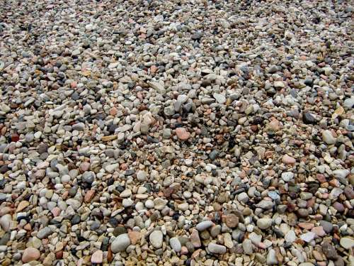 Pebble Stones Background Beach Texture