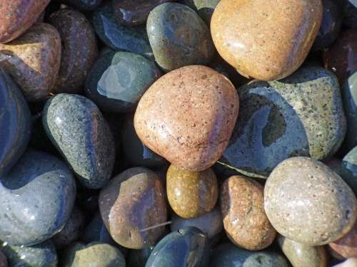 Pebbles Stone Rock Beach Texture Sea Sand Coast