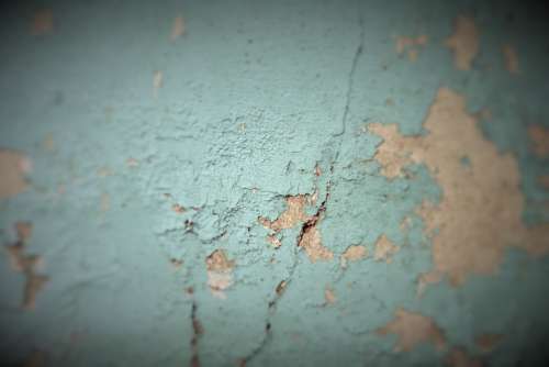 Peeling Paint Flaking Paint Grunge Blue Concrete