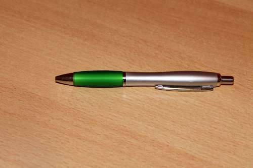 Pen Green Silver Writing Tool