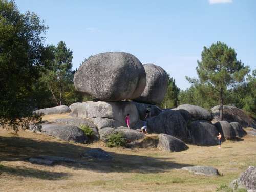 Pena Das Rodas Galiza Granite Landscape Rocks