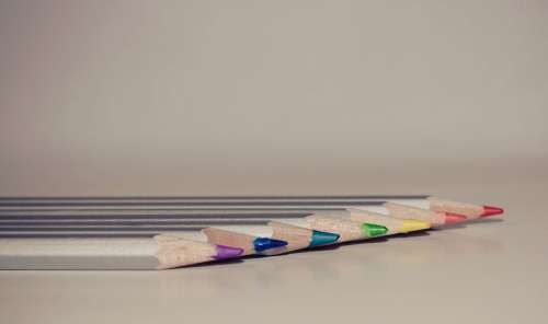 Pencils Color Bright Colored Pencils