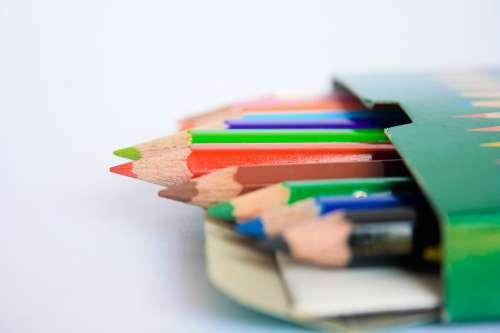 Pencils Colors Paint Draw Education School Design
