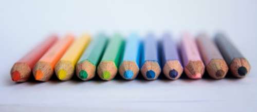 Pencils Drawing Pens Creative Creativity Colored