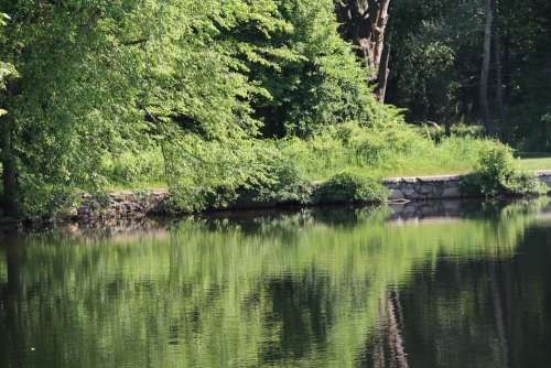Pentucket Lake Reflection Nature Water Summer