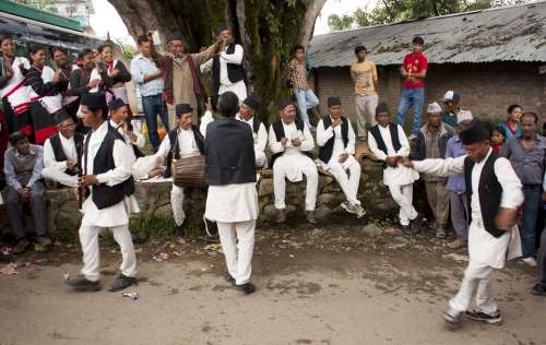 People Folk Dance Newari Culture Dancing Music