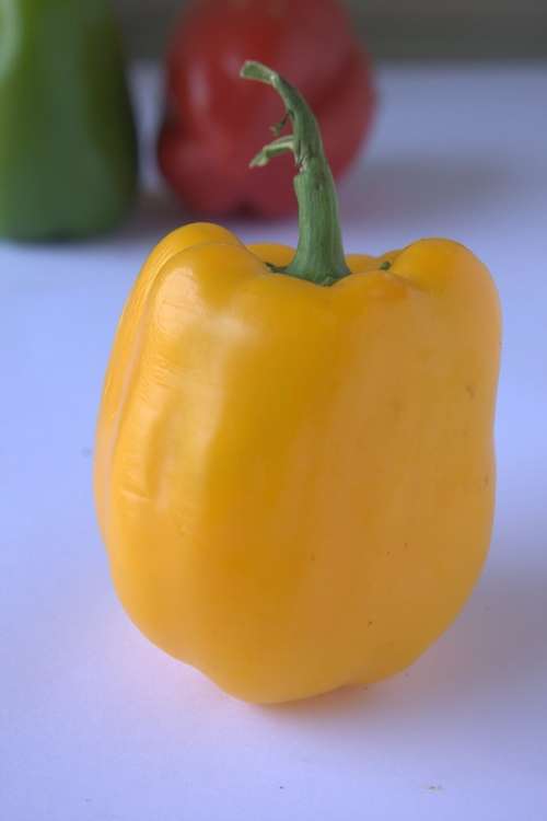 Pepper Yellow Capsicum Bell Pepper Vegetable Food