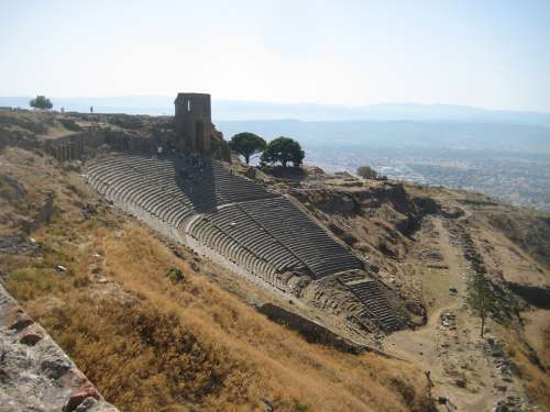 Pergamon Amphitheater Turkey Hillside Theater