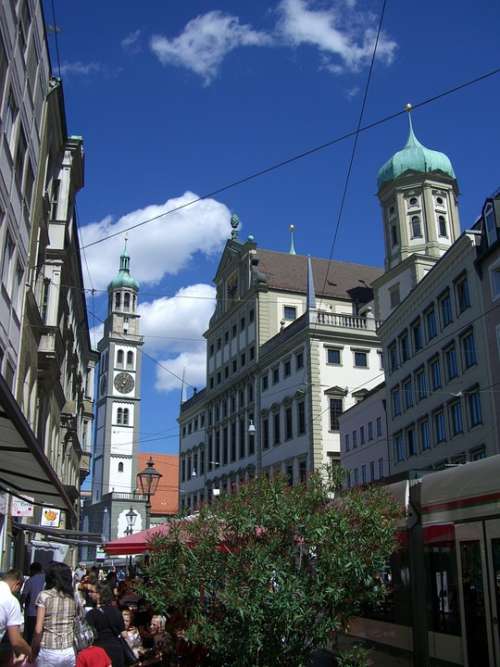 Perlachturm Town Hall Town Hall Tower Augsburg