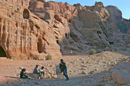 Petra Jordan Rock Culture Archeology Caves Desert
