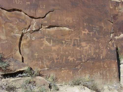 Petroglyphs Nine-Mile Canyon Carbon County Utah
