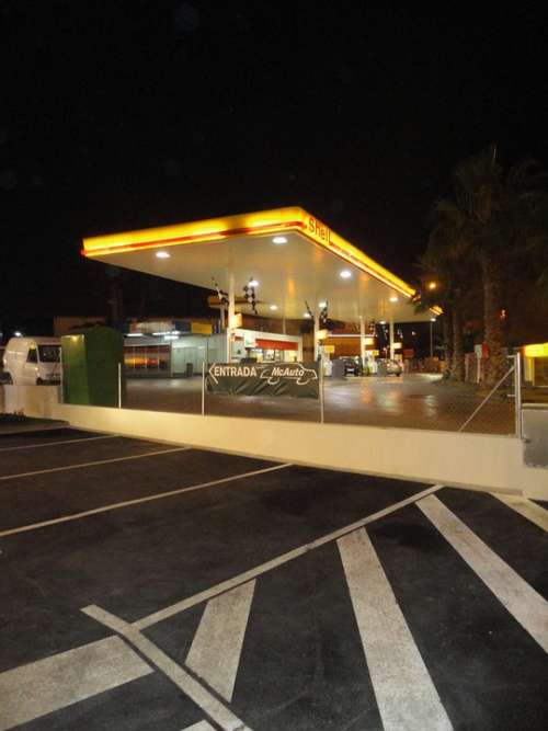 Petrol Station Gasoline Station Business Refuel